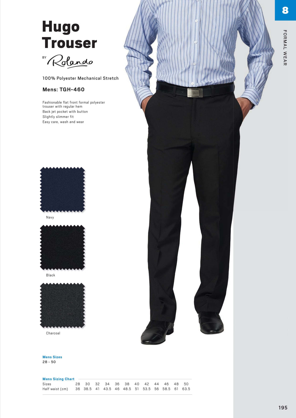 Rolando - Hugo Trouser Flat front
