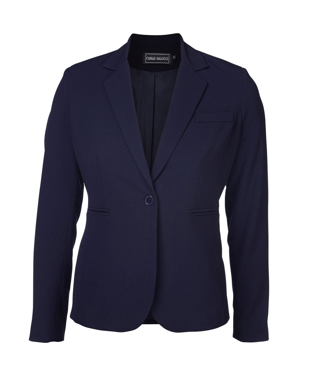 CARLO GALUCCI - Ladies PV Lycra Justine Slim Fit Jacket