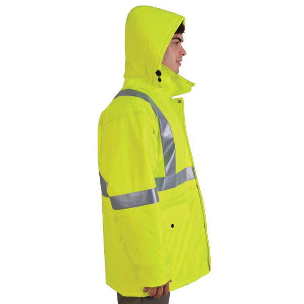 High Visibility Parka Jacket - Fluorescent Yellow